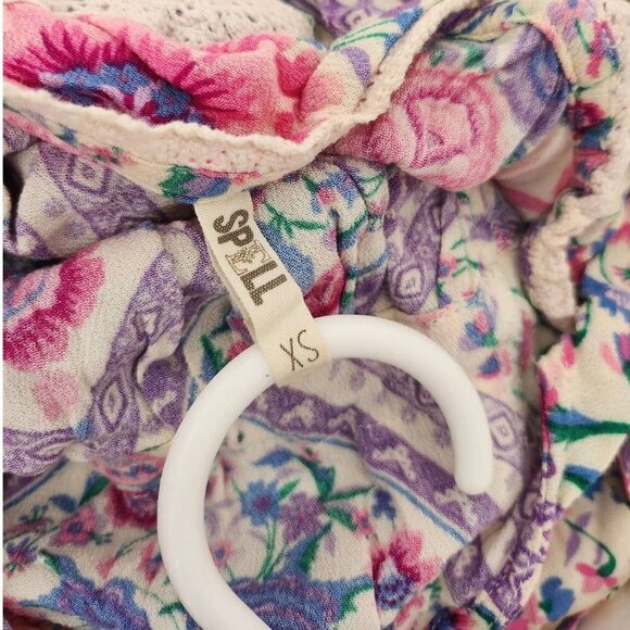 Spell and the Gypsy Collective Babushka Midi Dress Lavender XS b126 - Picture 14 of 16